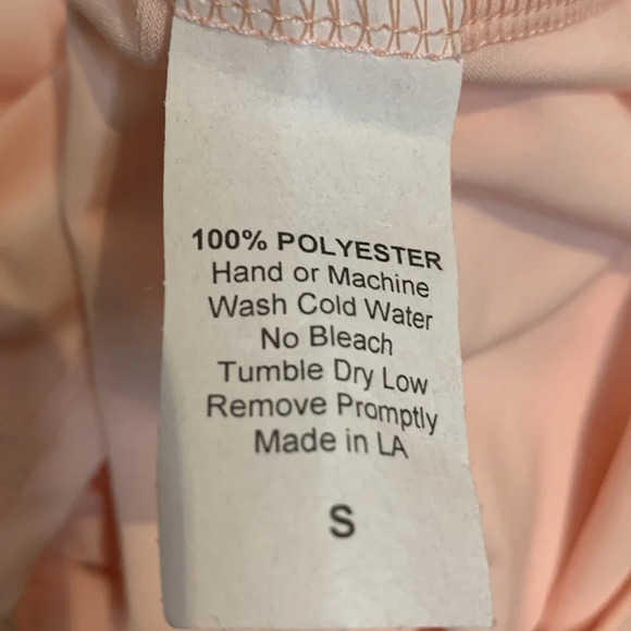 Lucy in the Sky Pink Blush Halter Backless Dress Size Small - Picture 9 of 9